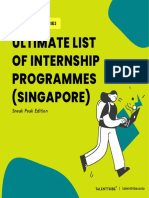 Ultimate List of Internship Programmes (Singapore)