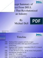 Concept Summary of Direct From DELL Strategies That Revolutionized An Industry by Michael Dell