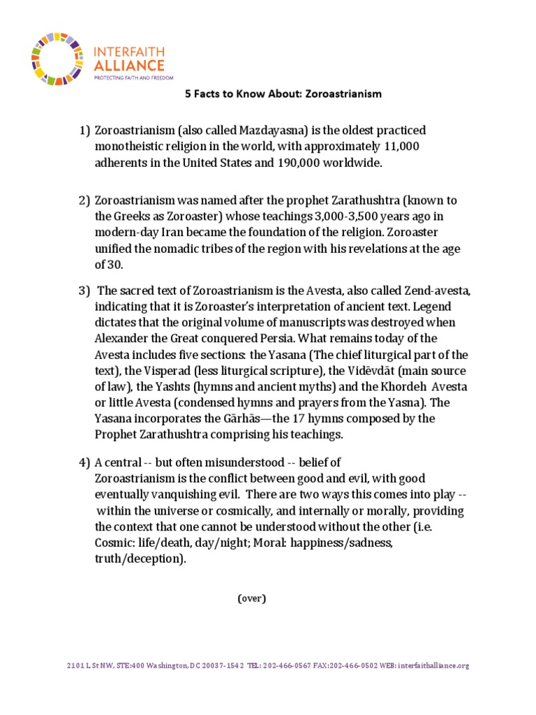 5 Facts To Know About Zoroastrianism Over Pdf Zoroastrianism