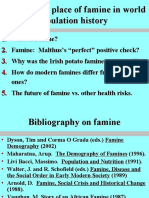 The Curious Place of Famine in World Population History