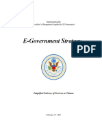 E-Government Strategy: Implementing The President's Management Agenda For E-Government
