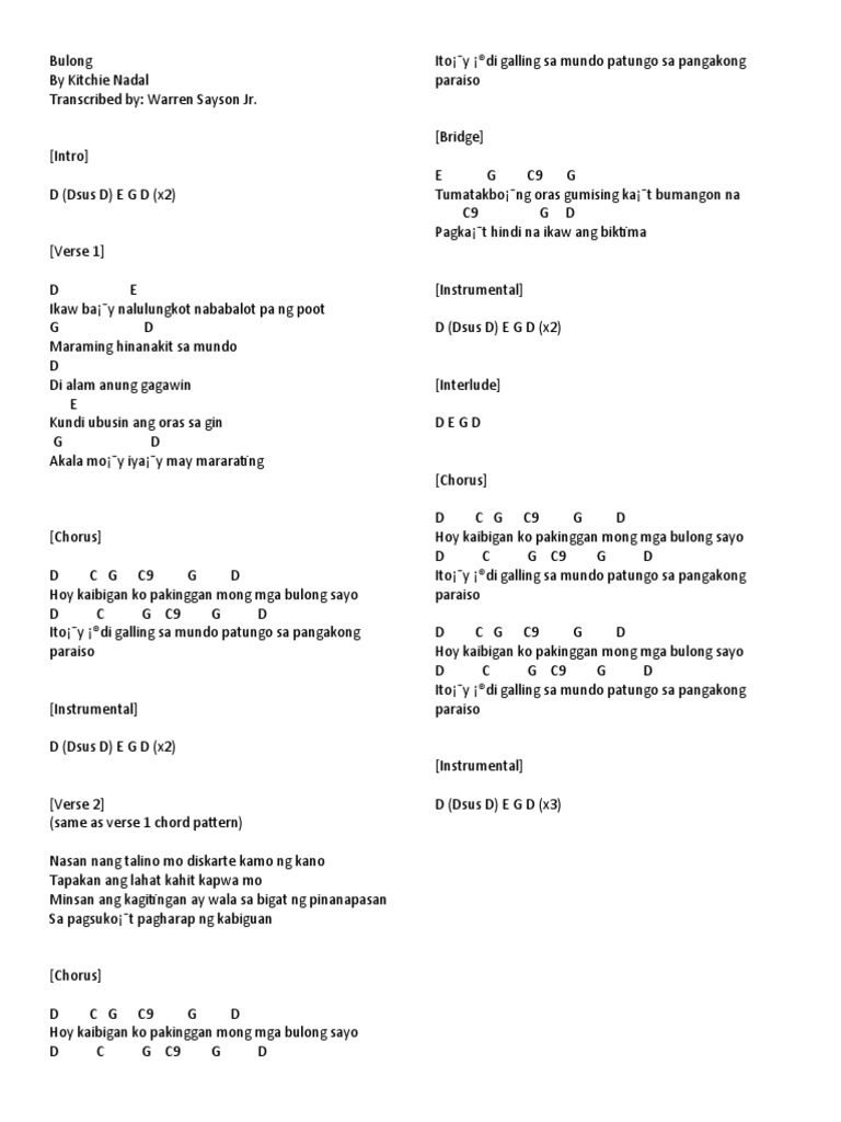 Bulong | PDF