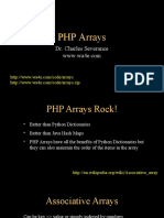 PHP Arrays: Dr. Charles Severance