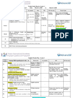 Weekly Study Plan For Grade: 3 Semester 2 - Week 5 From March 1, 2020 To March 5, 2020