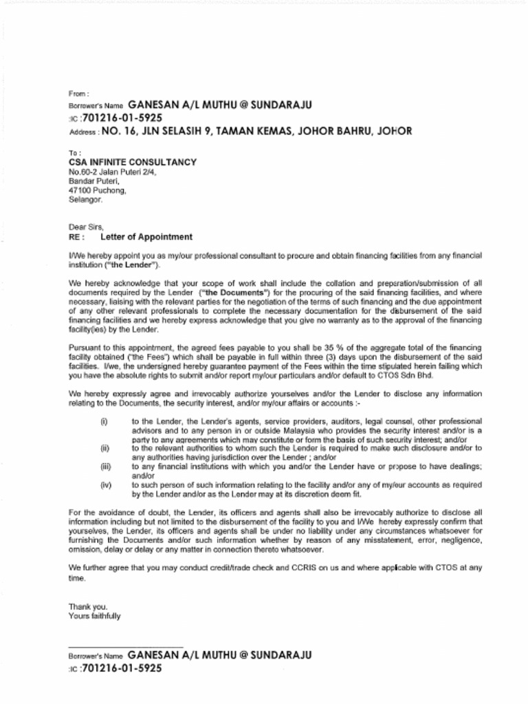 Appointment Letter  PDF