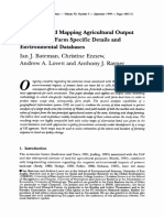 1fulltextmodelling and Mapping Agricultural Output Values Using Farm Specific Details and Environmental Databases