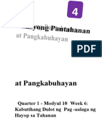 EPP4 - q1 - Mod 10 - Kabutihang Dulot NG Pag Aalaga NG Hayop Sa Tahanan - v3