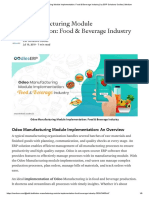 Odoo Manufacturing Module Implementation - Food & Beverage Industry - by ERP Solutions Oodles - Medium