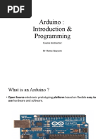 Arduino: Introduction & Programming: Course Instructor