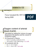 O2 Transport Formulas Guide