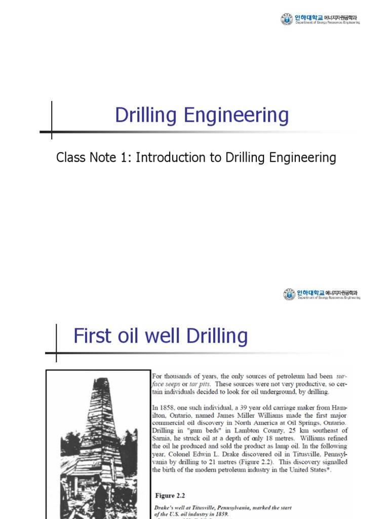 Introduction to Drilling Engineering | PDF | Technology & Engineering