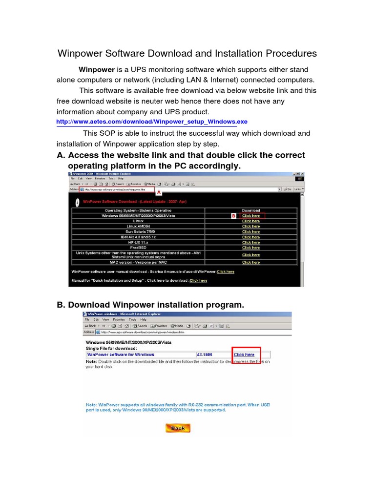 Winpower Software Download and Installation Procedures | PDF ...