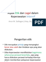 Aspek Etik Dan Legal Dalam Keperawatan Intensif