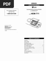 Download Omron HEM-711 2001 Instruction Manual by apswartz SN47767927 doc pdf