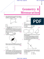 Gemetory & Mensuratin Solve Paper