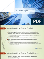 2.6. Cost of Capital