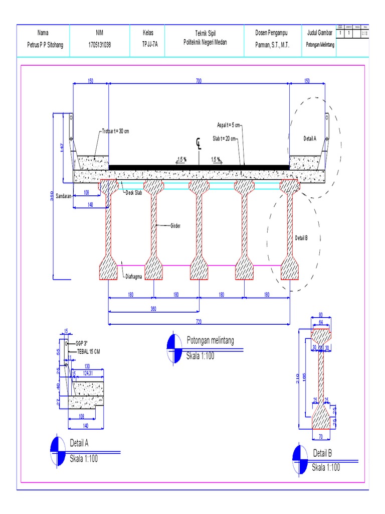 Potongan Melintang Jembatan | PDF