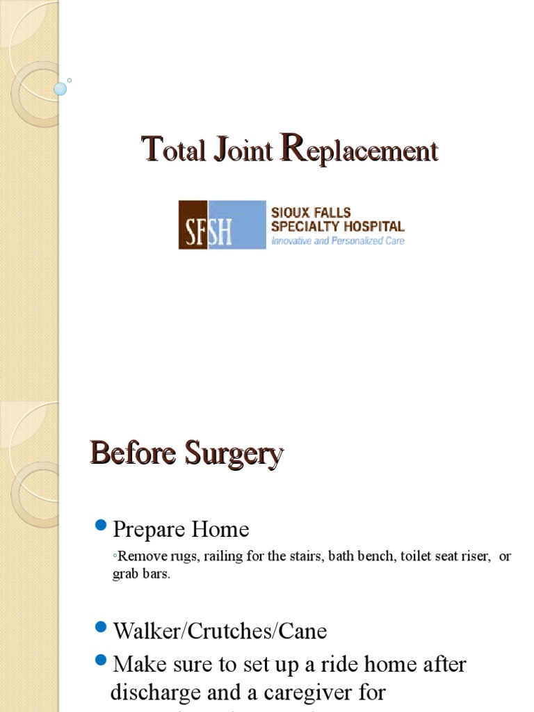 Total Joint Replacement | PDF | Surgery | Knee
