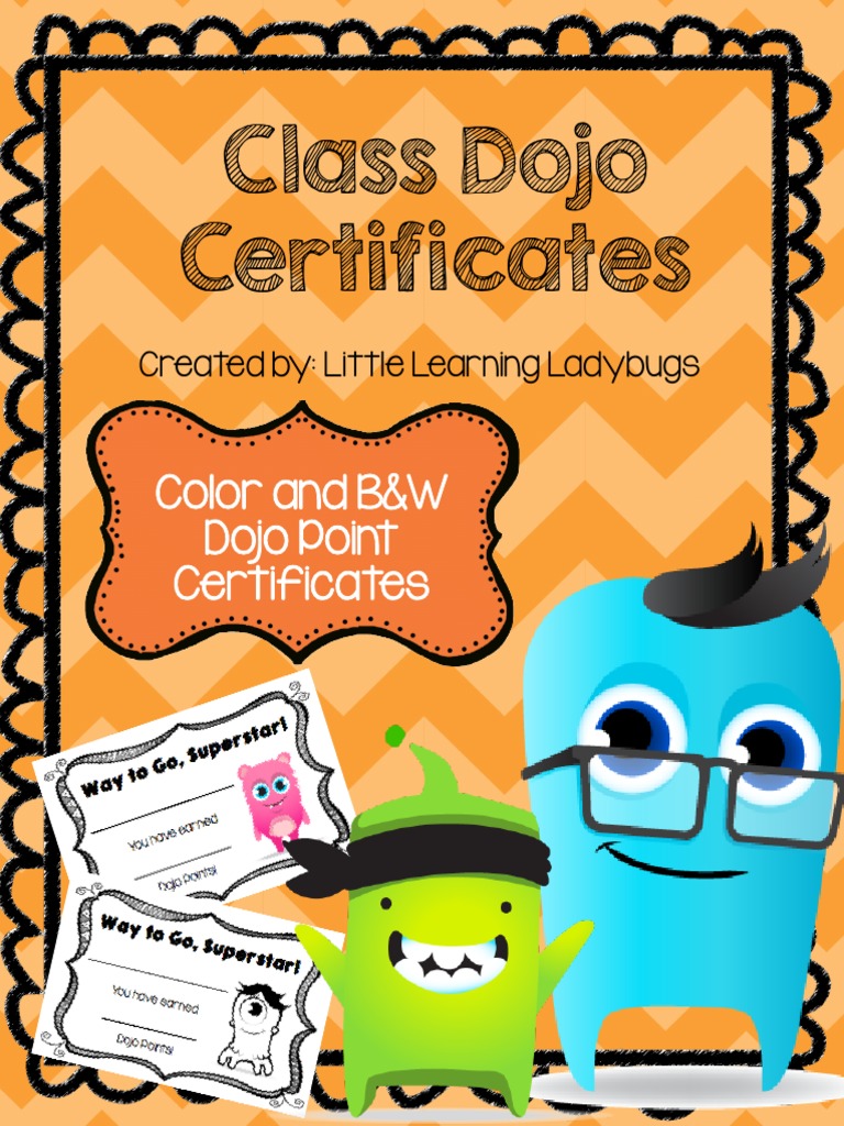 Class Dojo Certificates | PDF | Career & Growth | Language Arts & Discipline for Free Printable Class Dojo Certificates