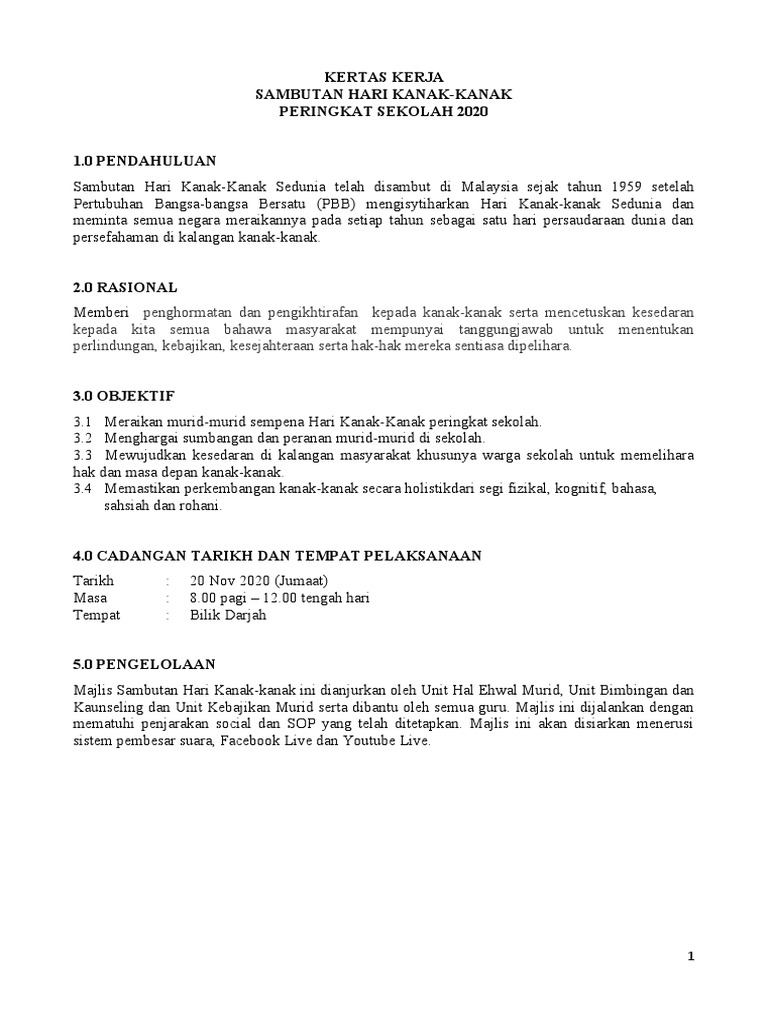 Kertas Kerja Hari Kanak Kanak Edited