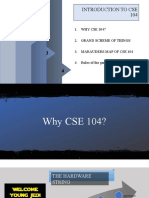 Introduction To Cse