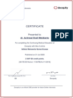 Certificate: Dr. Achmad Dodi Meidianto