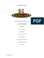 A Business Plan Of: in Partial Fulfillment of The Requirements in