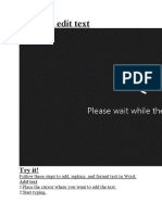 Add and Edit Text: Try It!