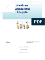 PLANIFICARE INTEGRATA Cls II 2020-2021 FINALĂ