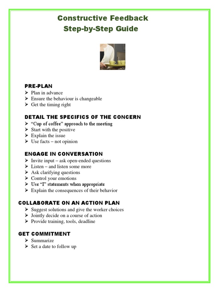 Constructive Feedback Guide PDF | PDF | Career & Growth | Self-Improvement