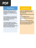 Primary and Secondary Sources