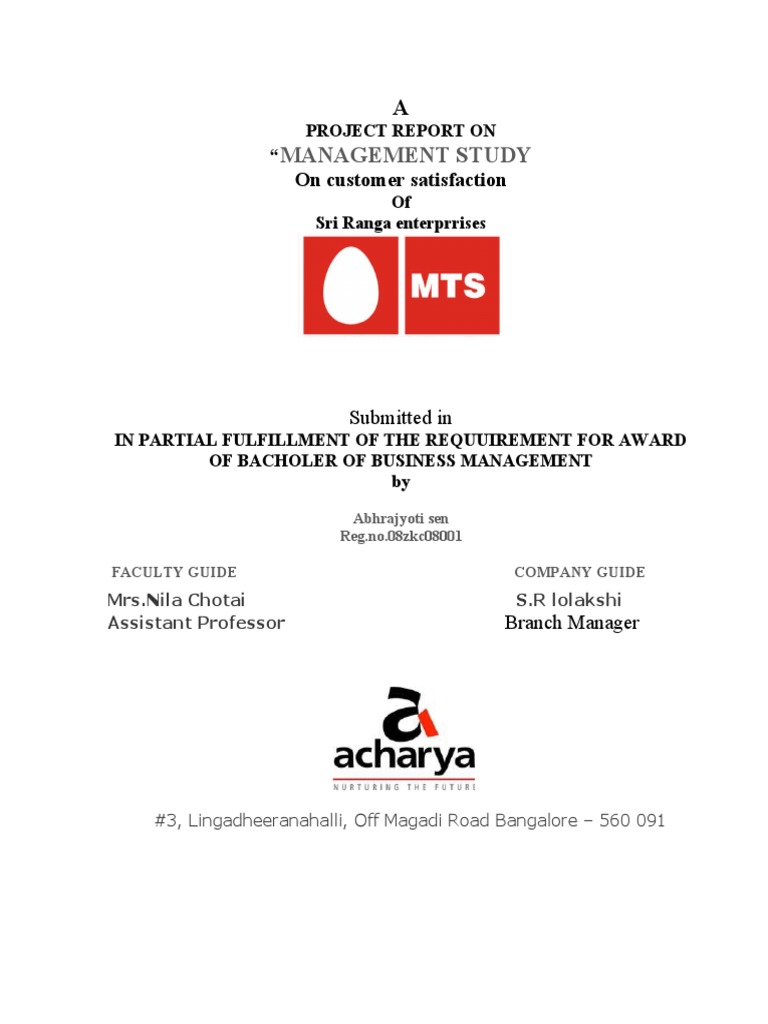 Project Report 6th Sem | PDF | Telecommunications | Business
