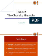 Chomsky Hierarchy