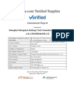 Supplier Assessment Report-Shanghai Shangshai Bolting Cloth Manufacturing Co., Ltd.