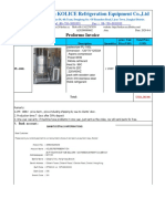Jiangmen KOLICE Refrigeration Equipment Co.,Ltd: Proformo Invoice