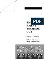 Empowerment-Technology-SHS - Q1 - Mod1 - ICT in The Context of Global Communication - Ver3