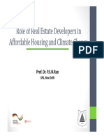 Role of Real Estate Developers in Affordable Housing and Climate Change