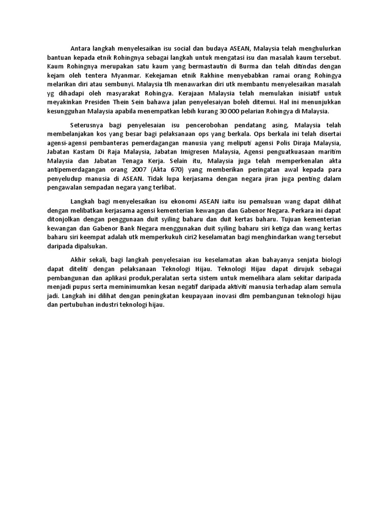 Cara Mengatasi Cabaran Asean Pdf