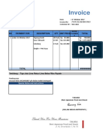 Invoice Tokio Surabaya 21 Oktober 2017