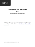 Current Affairs Questions PDF: Multiple Choice Question (MCQ) Format