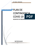 Plan de Contingencias Covid19 Municipio Inquisivi PDF
