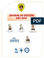 Informe Gestion 2010-Bomberos PDF