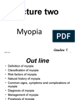 Lecture II Myopia