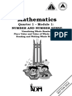 Mathematics: Quarter 1 - Module 1: Number and Number Sense