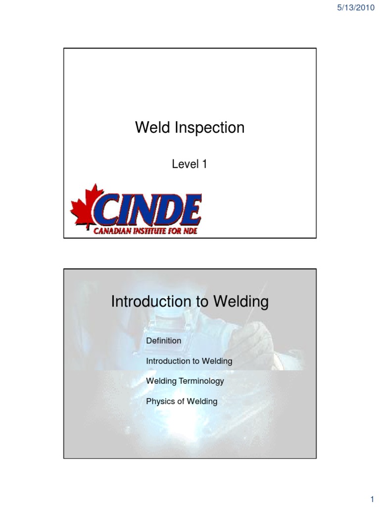 Weld Inspection 1 PDF | PDF | Welding | Construction