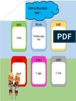 Jadwal Pelajaran Kls 5