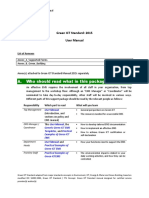 A. Who Should Read What in This Package?: Green ICT Standard: 2015 User Manual