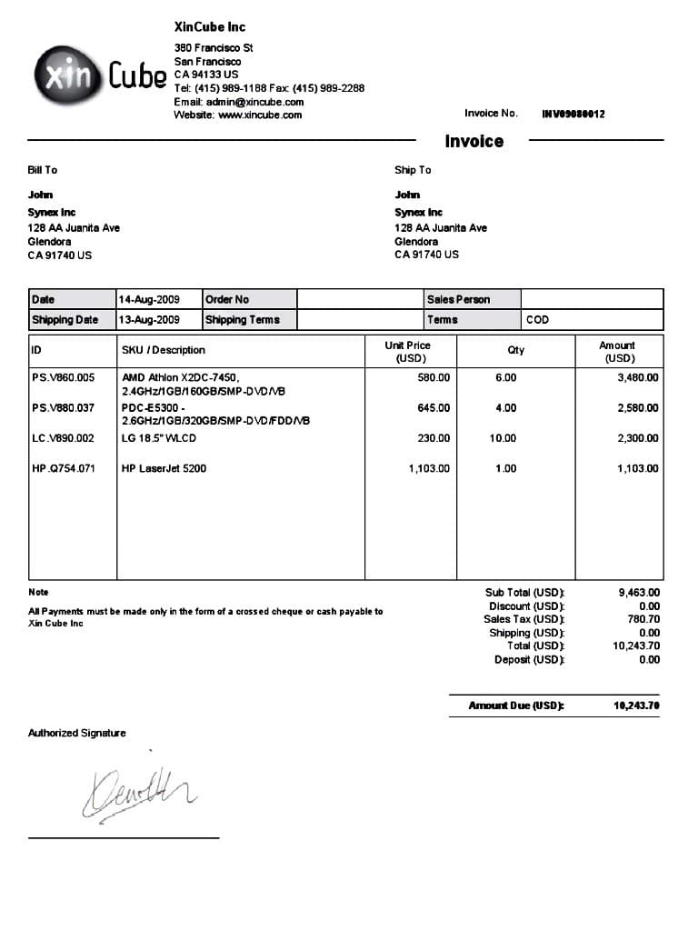 2020 Invoice Scan Summary | PDF
