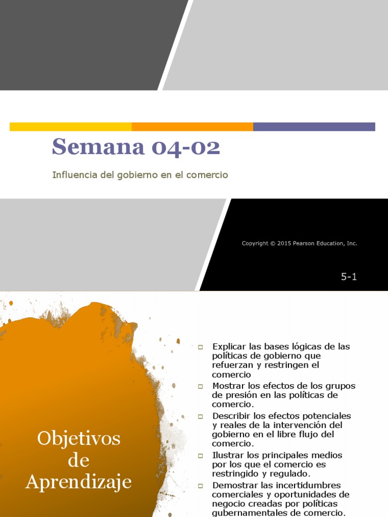Semana 04 2 Influencia Del Gobierno En El Comercio Pdf Pdf