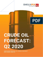 Crude Oil Forecast: Q2 2020: Christopher Vecchio, Cfa, Senior Strategist Rich Dvorak, Analyst